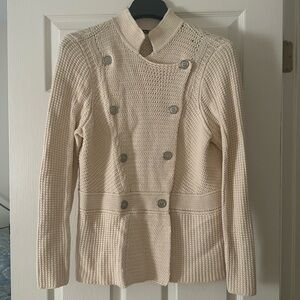 NIC+ZOE Cream Textured Blazer